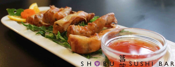 Shobu Sushi Bar is one of Japoneses ricos ricos.