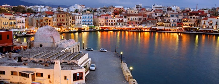 Chania Old Port is one of Crete.