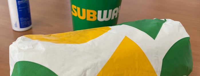 SUBWAY is one of Breakfast spot.