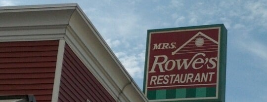 Mrs. Rowe's Restaurant is one of Lugares guardados de Jason.