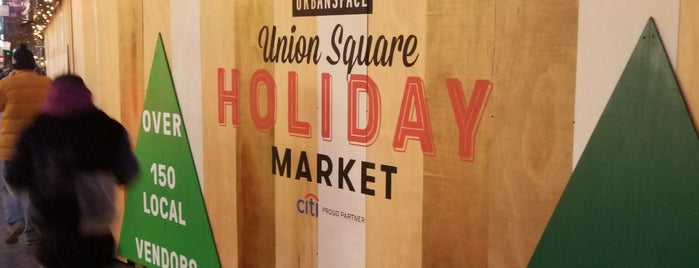 Union Square Holiday Market is one of NY in December.