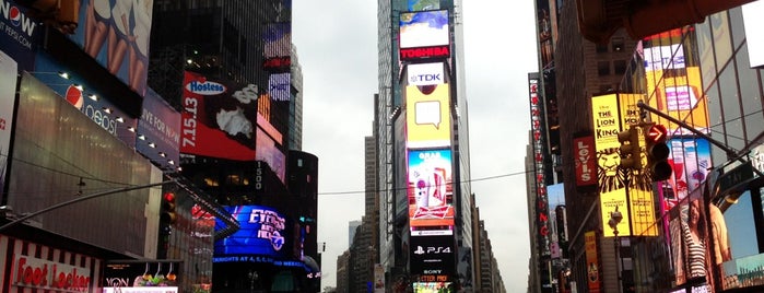 Times Square is one of Sam's New York.