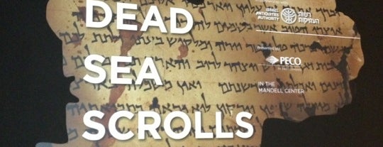 Dead Sea Scrolls at The Franklin Institute is one of Israel in Philly.