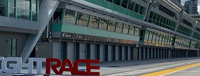 F1 Pit Building is one of Singapore Formula 1 Grand Prix.