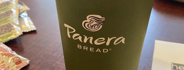 Panera Bread is one of Best Boston Places to work from - Back Bay Area.