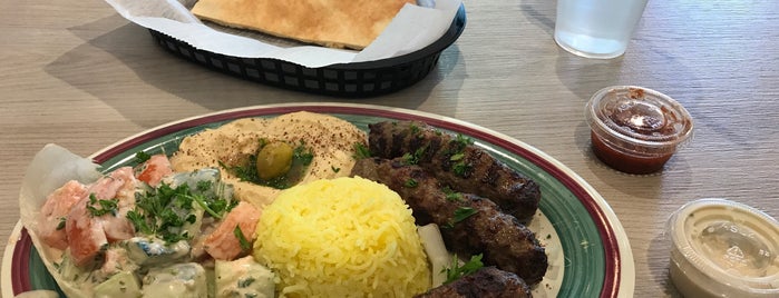 Aladdin's Mediterranean Grill & Deli is one of สถานที่ที่ Sam ถูกใจ.