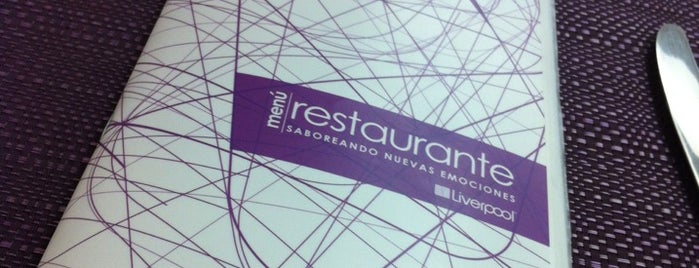 Restaurante Liverpool is one of Lugares favoritos de Carla.