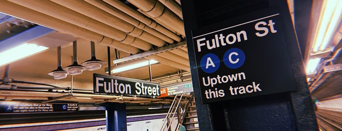 MTA Subway - Fulton St (A/C/J/Z/2/3/4/5) is one of Gespeicherte Orte von JRA.