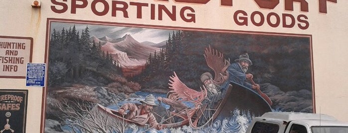 Bucksport Sporting Goods is one of Northern CALIFORNIA: Vintage Signs.