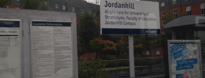 Jordanhill Railway Station (JOR) is one of places i have been.
