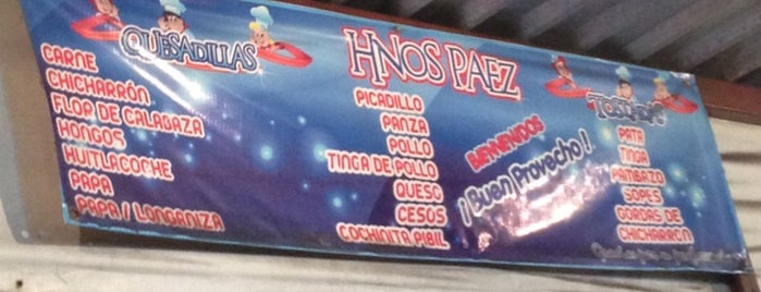 Quesadillas Hnos Paez is one of Tempat yang Disukai Manuel.