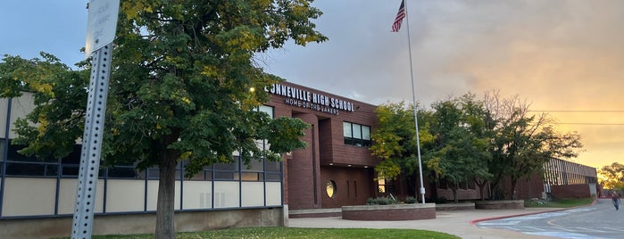 Bonneville High School is one of buildings.