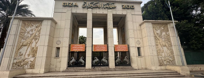 Giza Zoo is one of أماكن خروج.