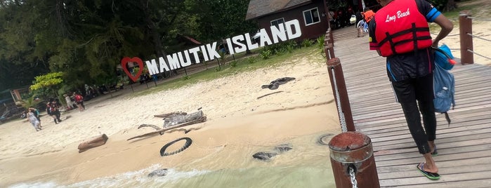 Mamutik Island, Sabah is one of 코타키나발루.