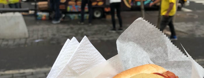 Battery Park is one of The 7 Best Places for Hot Dogs in the Financial District, New York.