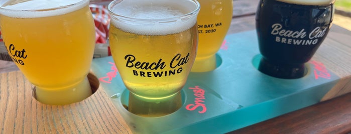 Beach Cat Brewing is one of Puget Sound Breweries North.