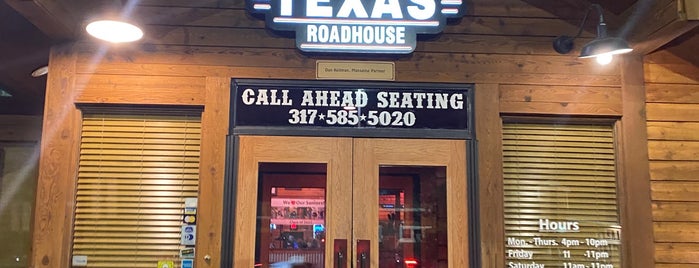 Texas Roadhouse is one of Fishers Places.