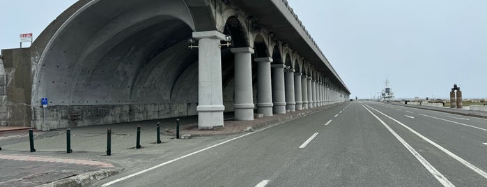 Wakkanai Port Northern Breakwater Dome is one of abandoned places.