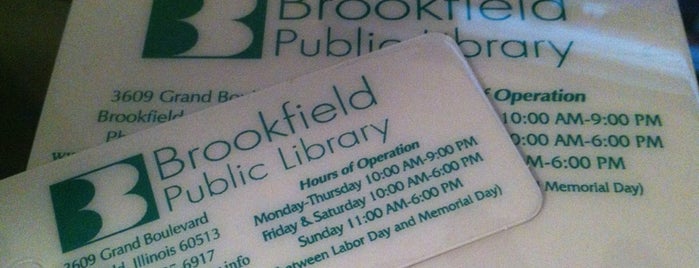 Brookfield Public Library is one of places.