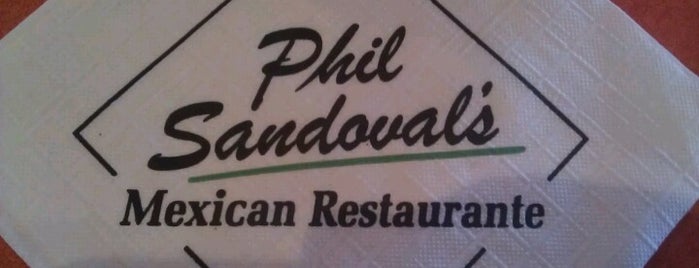 Phil Sandoval's Mexican Restaurante is one of สถานที่ที่ M3t47 ถูกใจ.