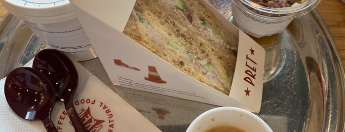 Pret A Manger is one of The 11 Best Places for Seafood Sandwiches in London.
