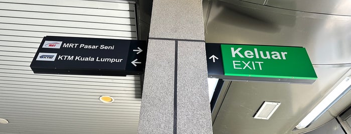 RapidKL Pasar Seni (KJ14) LRT Station is one of Kuala Lumpur.