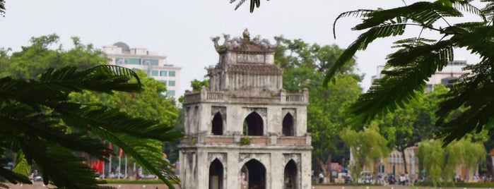 Turtle Tower (Tháp Rùa) is one of Ahoy, Hanoi!.
