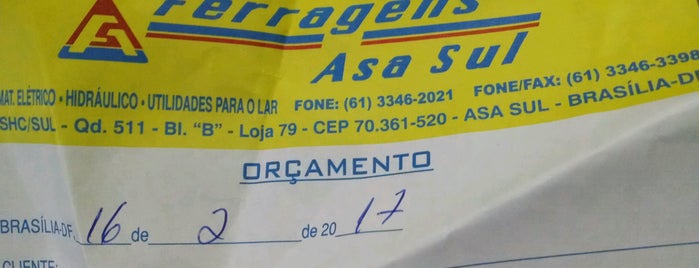 Ferragens Asa Sul is one of Locais curtidos por Rafael.