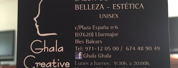 Salon De Belleza-estetica Ghala Creative is one of Maiorca.