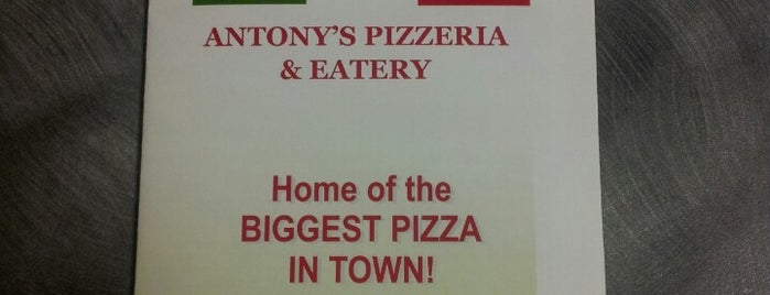 antony's pizzeria and eatery is one of Dianna'nın Beğendiği Mekanlar.