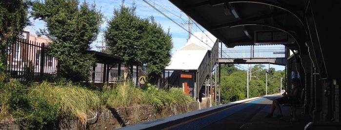 Pymble Station is one of Sydney Trains (K to T).