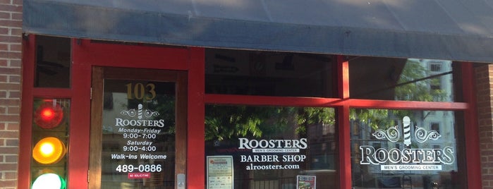 Roosters Men's Grooming Center is one of common places.