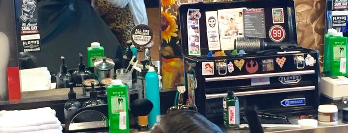 Floyd's 99 Barbershop is one of Stephen’s Liked Places.