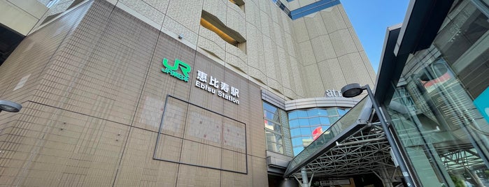 JR Ebisu Station is one of 山手線内回り池袋→品川.