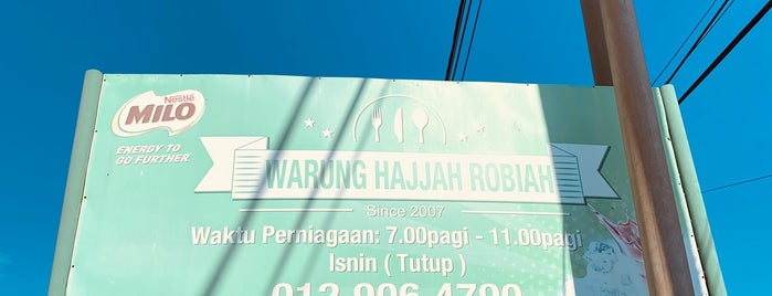 Warung Hajah Robiah (Tasik Limbongan, Melaka) is one of Makan @ Melaka/N. Sembilan/Johor #16.