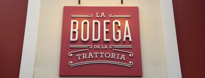 La Bodega de la Trattoria is one of A comer!!!.