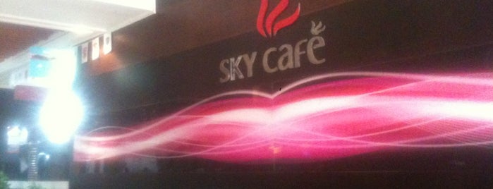 Sky café is one of airport.