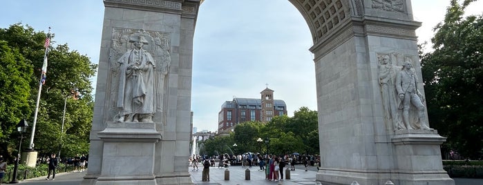 Washington Square Arch is one of new york places.