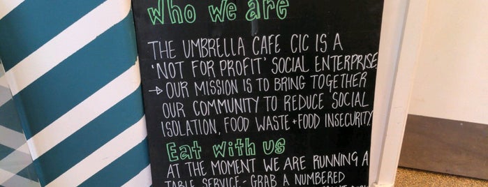 The Umbrella Cafe is one of Whitstable.