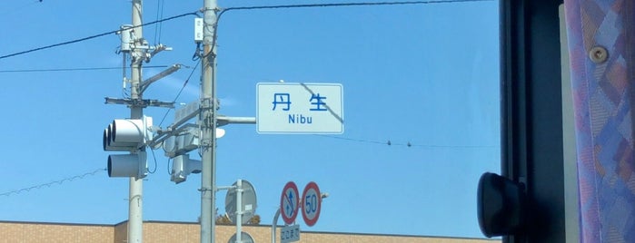 丹生交差点 is one of 国道11号.