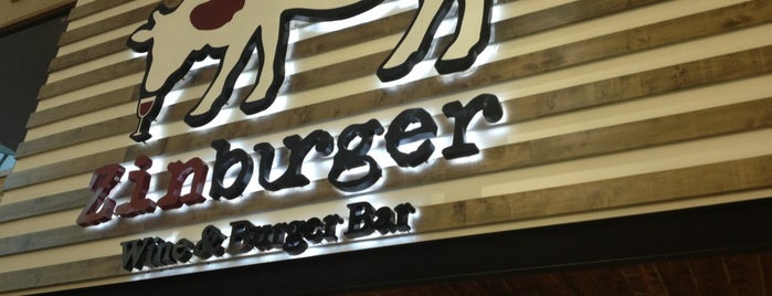 Zinburger Wine & Burger Bar is one of Tempat yang Disukai Marcia.