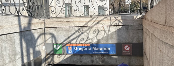 Metro Gregorio Marañón is one of Madrid 2012.