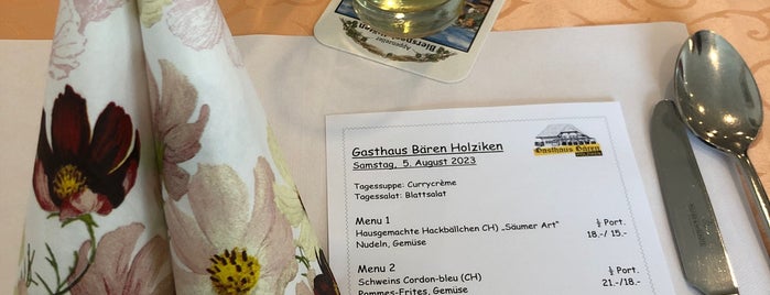 Gasthaus zum Bären is one of Jeune Restaurateurs D'Europe, Suisse.