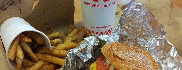 Five Guys is one of London Burgers.