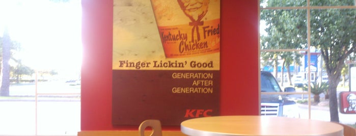 KFC is one of places that I've been to.