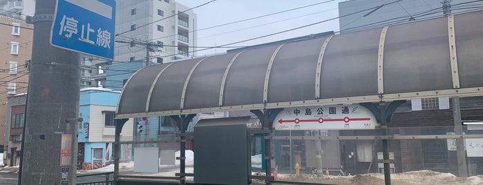 Nakajima koen dori Station is one of Tram.