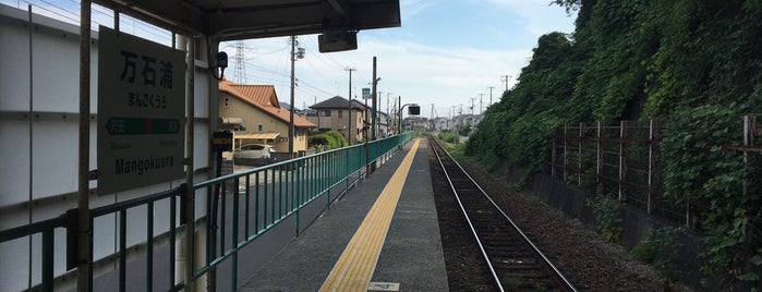 Mangokuura Station is one of 石巻線.