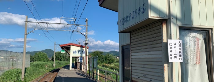 Gijuku-kōkō mae Station is one of 大鰐線.