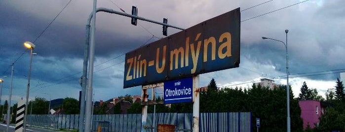 Železniční zastávka Zlín-U mlýna is one of Železniční stanice ČR: Z-Ž (14/14).