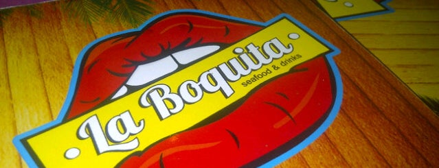 La Boquita Seafood & Drinks is one of Locais curtidos por Sarah.